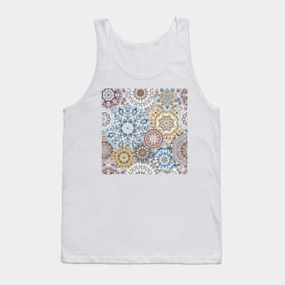 Seamless pattern with floral mandala Tank Top